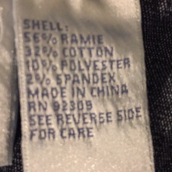 Diane Gilman dark wash jeans with gold trim & belt - Picture 6 of 6